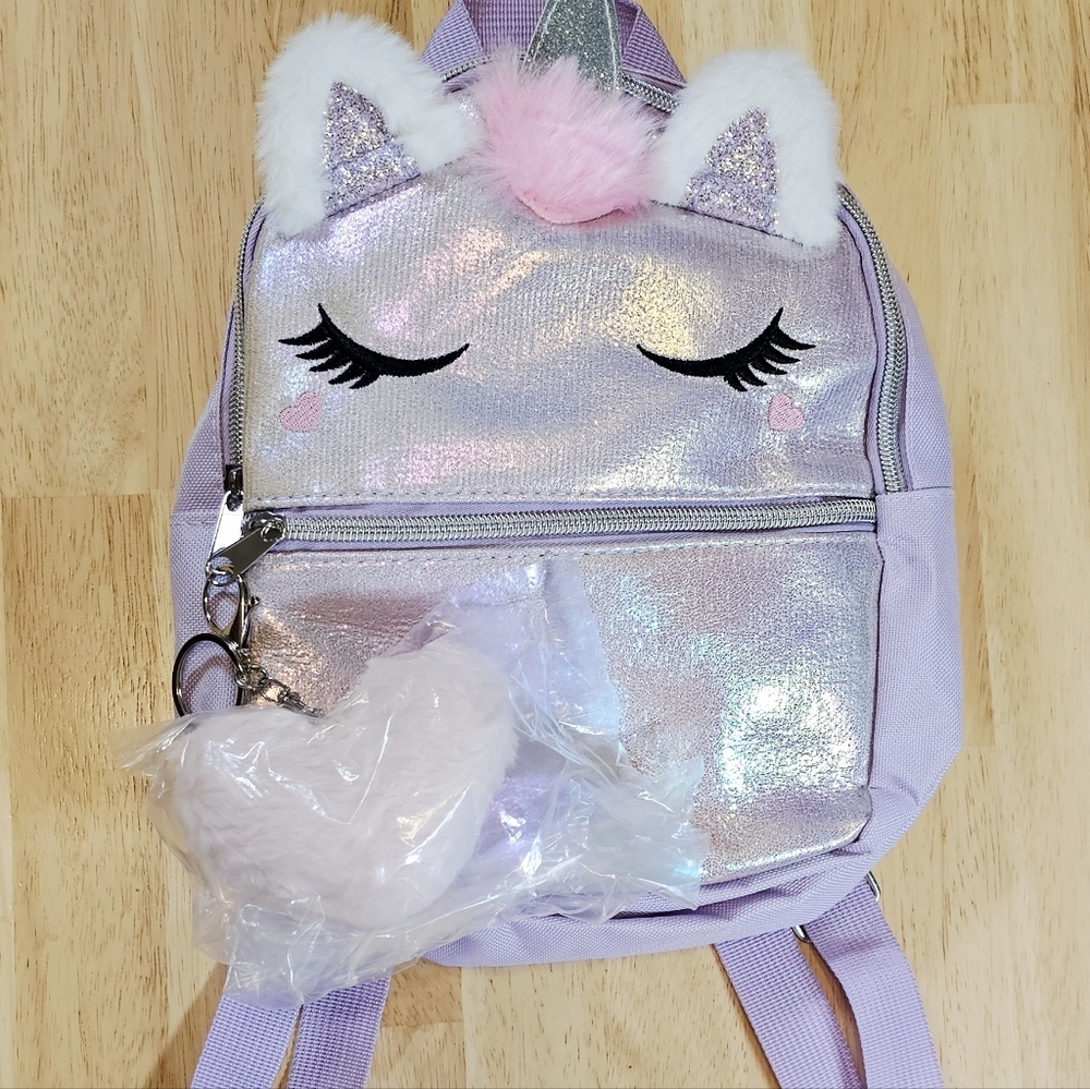 New✨️Pink Fluffy Heart Keychain
